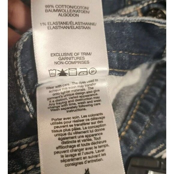 Silver Jeans Co Zac Men's Blue Relaxed Fit Straight Leg Washed Jeans Sz W33 L34 - Picture 8 of 10